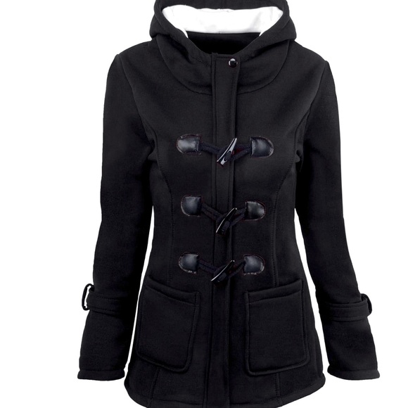 VOGRYE Jackets & Blazers - NWT VOGRE XL Black Wool blended Fleece lined Jacket